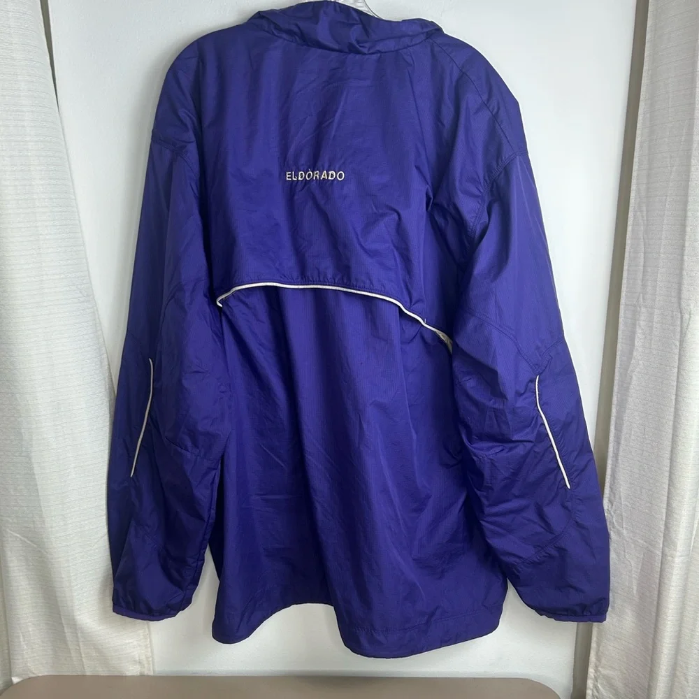 Nike Men's XXL Philadelphia Eagles Storm Fit Purple Windbreaker Jacket READ FLAW